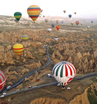 Hot air balloons over Cappadocia